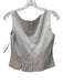 Oleg Cassini Size 10 Cream Beige Polyester Back Zip Scoop Neck Sleeveless Top Cream Beige / 10