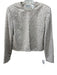 Black Tie Oleg Cassini Size M Cream & Ivory Polyester Beaded Pearl Jacket Cream & Ivory / M