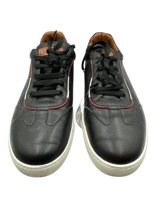 Bally Shoe Size 11D Black Leather Pebbled Sneaker Men's Shoes Black / 11D