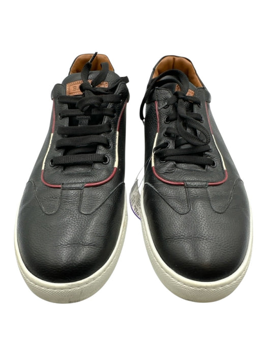 Bally Shoe Size 11D Black Leather Pebbled Sneaker Men's Shoes Black / 11D