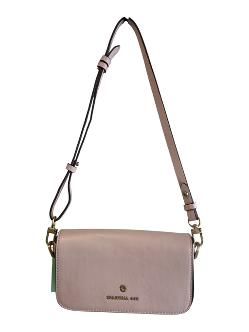 Spartina 449 Pale Pink Leather Shoulder & Crossbody Magnetic Close Bag Pale Pink / Small