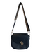 Frederic T Black Pebbled Leather Cheetah Crossbody Bag Black