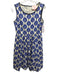 Florence Broadhurst for Kate Spade Size 4 White & Blue Cotton Blend Dress White & Blue / 4