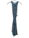 Ramy Brook Size S Blue & Pink Polyester Paisley Keyhole Front Sleeveless Dress Blue & Pink / S