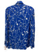 Rag & Bone Size XS Blue & White Viscose Abstract Print Button Front Top Blue & White / XS