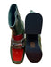 Jeffrey Campbell Shoe Size 7.5 Green & Red Patent Leather Platform Ankle Booties Green & Red / 7.5