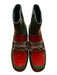 Jeffrey Campbell Shoe Size 7.5 Green & Red Patent Leather Platform Ankle Booties Green & Red / 7.5
