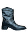 Bibi Lou Shoe Size 38 Black & Silver Vegan Leather Studded Cowboy Boots Black & Silver / 38