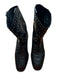 Bibi Lou Shoe Size 38 Black & Silver Vegan Leather Studded Cowboy Boots Black & Silver / 38