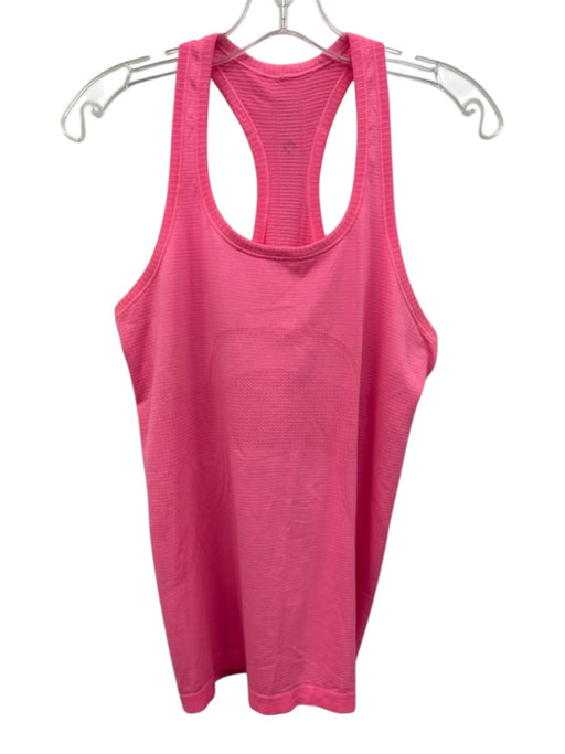 Lululemon Size S Neon Pink Synthetic Racerback Striped Athletic Top Neon Pink / S