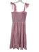 Draper James Size M Pink & blue Cotton Blend Smocked Bodice Striped Dress Pink & blue / M