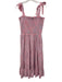 Draper James Size M Pink & blue Cotton Blend Smocked Bodice Striped Dress Pink & blue / M