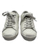 Golden Goose Shoe Size 39 White Leather Star Detail Lace Up Metallic Trim Shoes White / 39