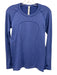 Lululemon Size 8 Indigo Nylon Blend Crew Neck Long Sleeve Athletic Top Indigo / 8