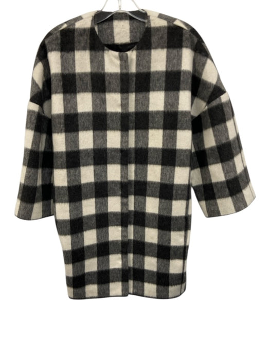 MSGM Size 40 Black & White Acrylic, Polyester, Wool Button Front Jacket Black & White / 40