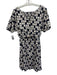 Cleobella Size S Black & White Cotton Elastic Hem Button Front V Neck Skirt Set Black & White / S