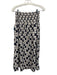 Cleobella Size S Black & White Cotton Elastic Hem Button Front V Neck Skirt Set Black & White / S