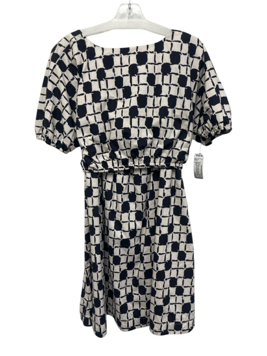 Cleobella Size S Black & White Cotton Elastic Hem Button Front V Neck Skirt Set Black & White / S