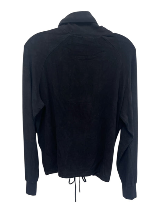 Varley Size XS Black Viscose & Acrylic Long Sleeve Turtleneck Sweatshirt Black / XS