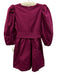 La Roque Size XS Magenta Pink Polyester Tie Detail Balloon Sleeve Dress Magenta Pink / XS