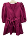 La Roque Size XS Magenta Pink Polyester Tie Detail Balloon Sleeve Dress Magenta Pink / XS