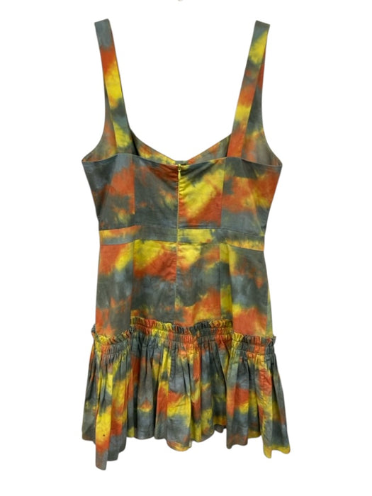 Alexis Size S Multicolor Cotton Sleeveless Tie Dye Mini Dress Multicolor / S