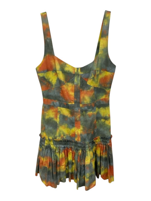 Alexis Size S Multicolor Cotton Sleeveless Tie Dye Mini Dress Multicolor / S