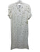 Baum und Pferdgarten Size 36/M White Viscose & Polyamide Short Puff Sleeve Dress White / 36/M