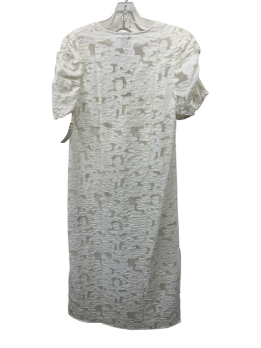 Baum und Pferdgarten Size 32/XS White Viscose & Polyamide Floral Lace Midi Dress White / 32/XS