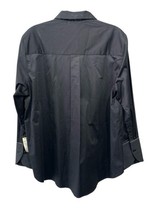 Sundays Size M Black Cotton Long Sleeve Blouse Top Black / M