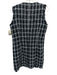 Sundays Size S Black & White Polyester & Viscose Sleeveless Tweed Buttons Dress Black & White / S