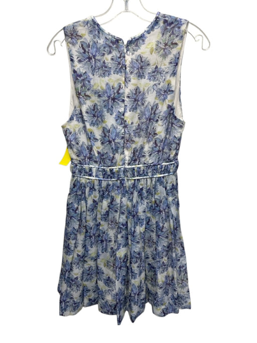 En Saison Size S Blue & Green Lyocell blend Sleeveless Floral Print V Neck Dress Blue & Green / S