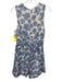 En Saison Size M Blue & Green Lyocell blend Sleeveless Floral Print V Neck Dress Blue & Green / M