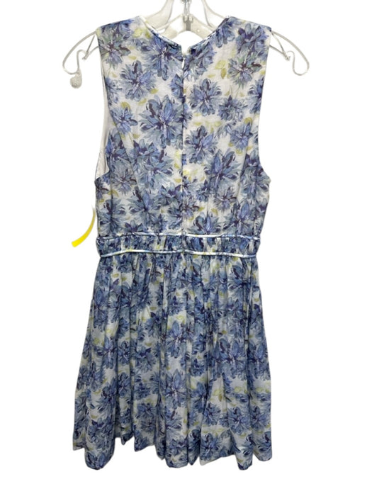 En Saison Size S Blue & Green Lyocell blend Sleeveless Floral Print V Neck Dress Blue & Green / S