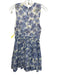 En Saison Size S Blue & Green Lyocell blend Sleeveless Floral Print V Neck Dress Blue & Green / S