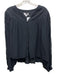 Velvet Size S Black Modal & Viscose Long Sleeve Crochet Lace Buttons Top Black / S