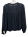 Velvet Size XS Black Modal & Viscose Long Sleeve Crochet Lace Buttons Top Black / XS