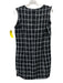 Sundays Size XS Black & White Polyester & Viscose Sleeveless Tweed Buttons Dress Black & White / XS