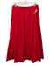 English Factory Size L Red Cotton & Nylon Elastic Waist Palm Tree eyelet Skirt Red / L