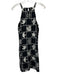 Greylin Size S Black & White Viscose & Linen Sleeveless Embroidery Mini Dress Black & White / S