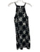 Greylin Size S Black & White Viscose & Linen Sleeveless Embroidery Mini Dress Black & White / S