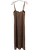 Dress to Size M Copper Acrylic & Polyester Sleeveless Metallic Knit Midi Dress Copper / M