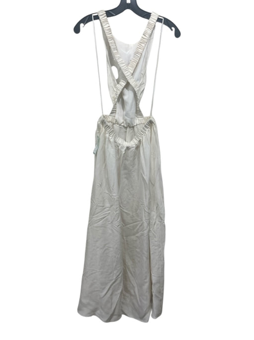 Sir. Size 1 / S Off White Silk Blend Criss Cross Back Sleeveless Maxi Dress Off White / 1 / S