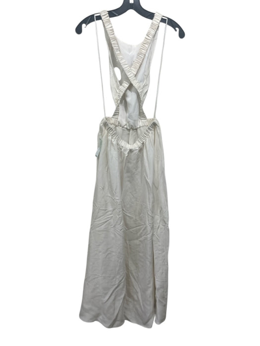 Sir. Size 1 / S Off White Silk Blend Criss Cross Back Sleeveless Maxi Dress Off White / 1 / S