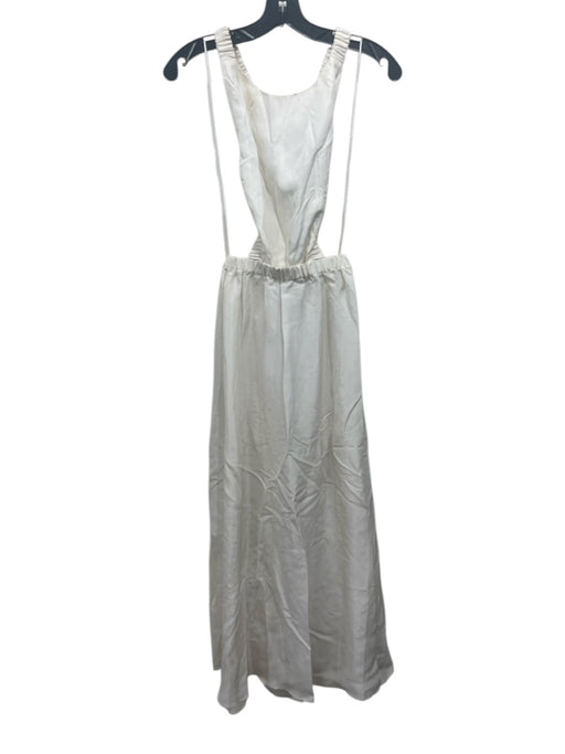 Sir. Size 1 / S Off White Silk Blend Criss Cross Back Sleeveless Maxi Dress Off White / 1 / S