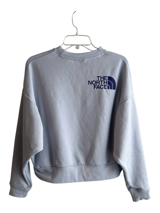 The North Face Size S Light Blue Polyester Long Sleeve solid color Sweater Light Blue / S