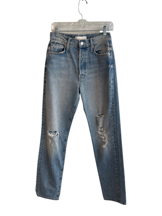 Mother Superior Size 27 Light Denim Cotton High Rise 5 Pocket Button Fly Jeans Light Denim / 27