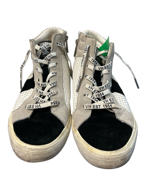 Vintage Havana Shoe Size 8.5 Black & White Leather Suede lace up High Top Shoes Black & White / 8.5