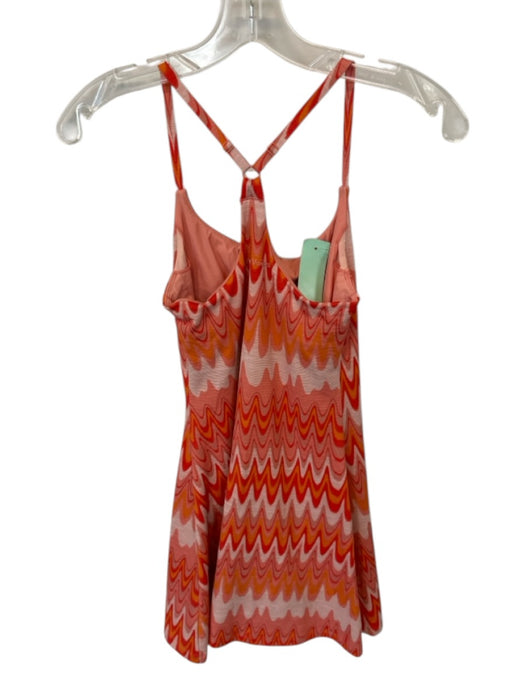 Outdoor Voices Size XS Orange, Red & Pink Nylon Blend Mini Abstract Dress Orange, Red & Pink / XS