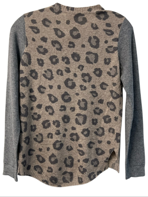 Rebecca Taylor Size XS Beige & Gray Wool Blend Round Neck Long Sleeve Sweater Beige & Gray / XS